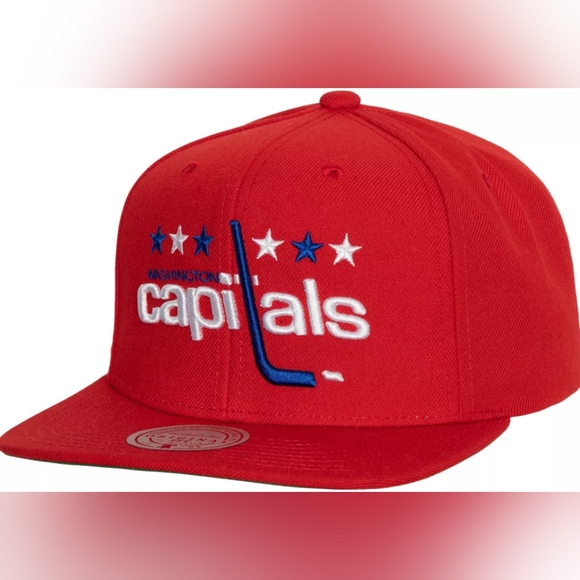 Mitchell & Ness Washington Capitals Alternate Flip Snapback Adjustable Hat - Picture 1 of 3